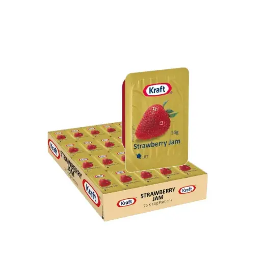 [G10:JAMPCSTRAWBERRY75] Strawberry Jam Portions 14grx75 - Kraft
